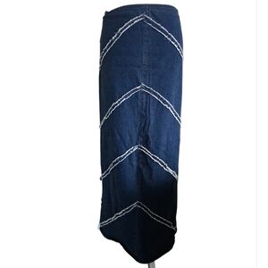 Prada Vintage Chevron Detailing Maxi Skirt